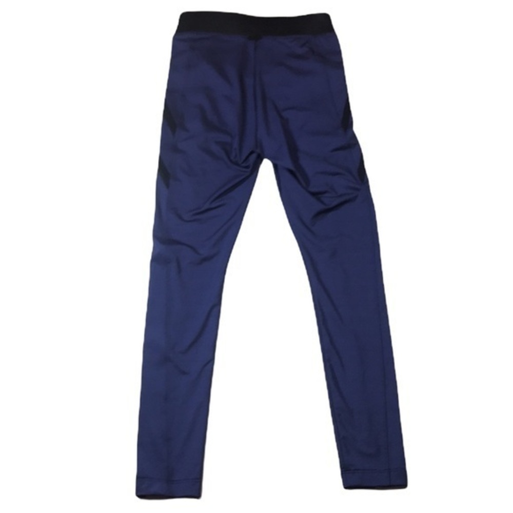 Koral Blue Black V Waistband Palm Shantung High Rise Leggings - Picture 7 of 10